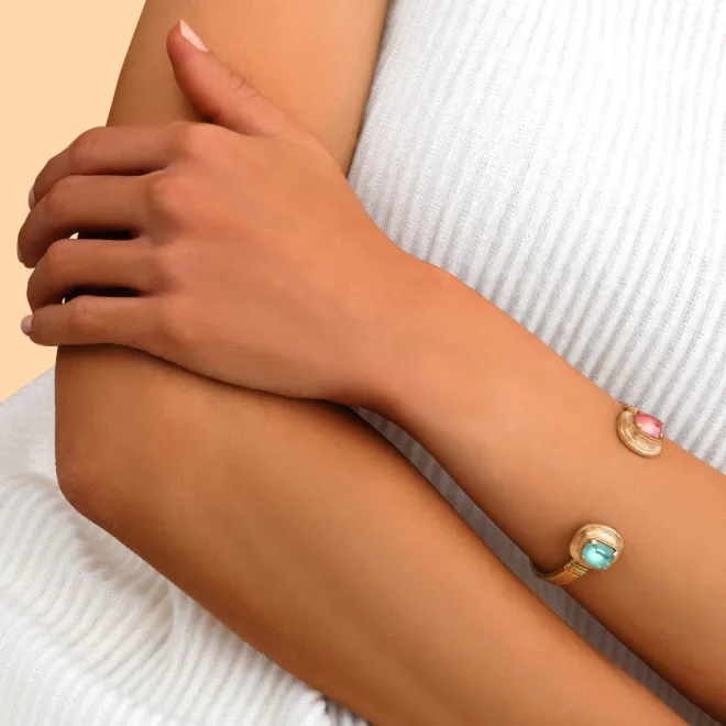 Adjustable Sun Bangle Bracelet - Multicolored
