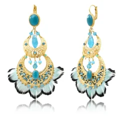 Alizia sleeper earrings - blue