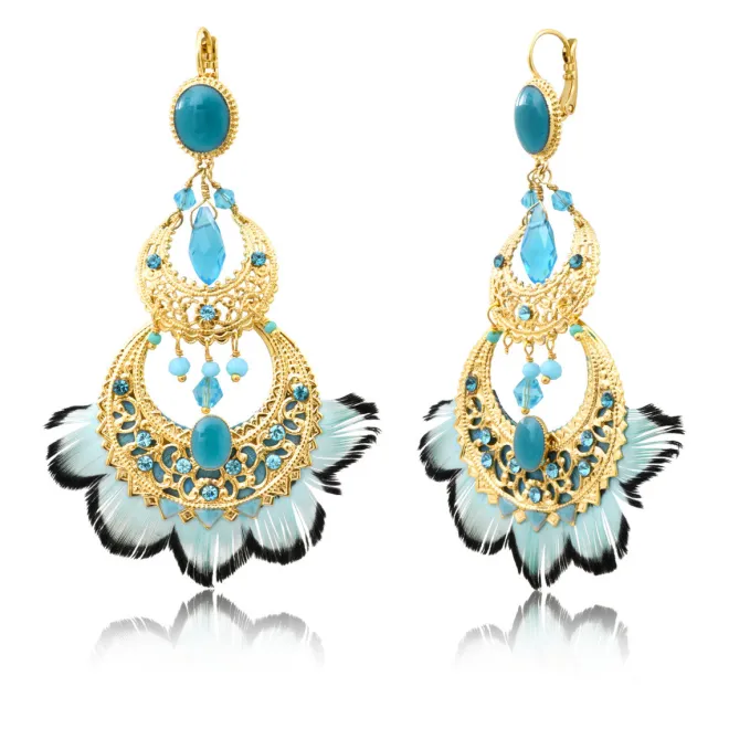 Alizia sleeper earrings - blue