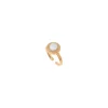 Angelique adjustable ring - white