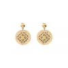 Angelique fine stud earrings - gold