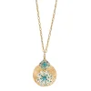 Angelique long necklace - turquoise