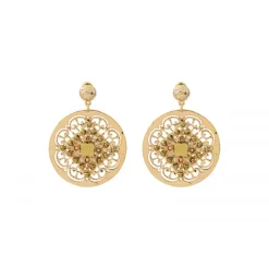 Angelique pierced stud earrings - gold