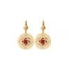 Angelique thin sleeper earrings - multicoloured