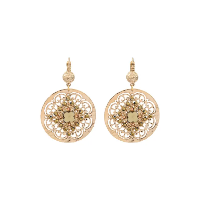 Angelique thin sleeper earrings - gold