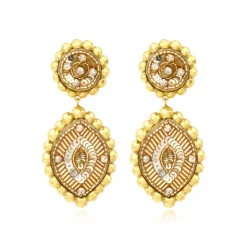 Angèle clip-on earrings - gold