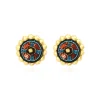 Angèle clip-on earrings - orange