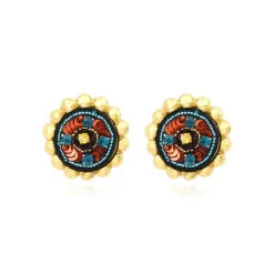 Angèle clip-on earrings - orange