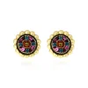 Angèle clip-on earrings - violets