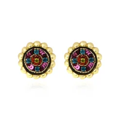 Angèle clip-on earrings - violets