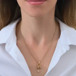 Annella delicate pendant necklace - gold