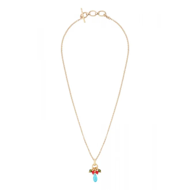 Annella fine pendant necklace - multicolor
