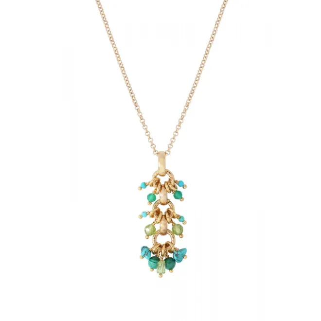 Annella pendant necklace - green