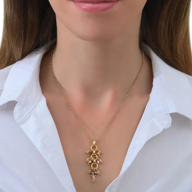 Annella pendant necklace - gold