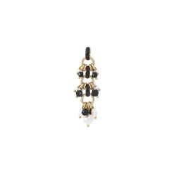 Annella pendant necklace - black and white