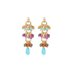 Annella pierced stud earrings - multicoloured