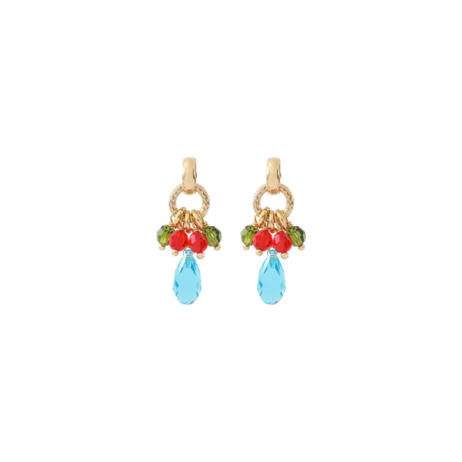 Annella thin stud earrings - multicoloured