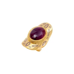 Arizona Dream Adjustable Wide Ring - Purple