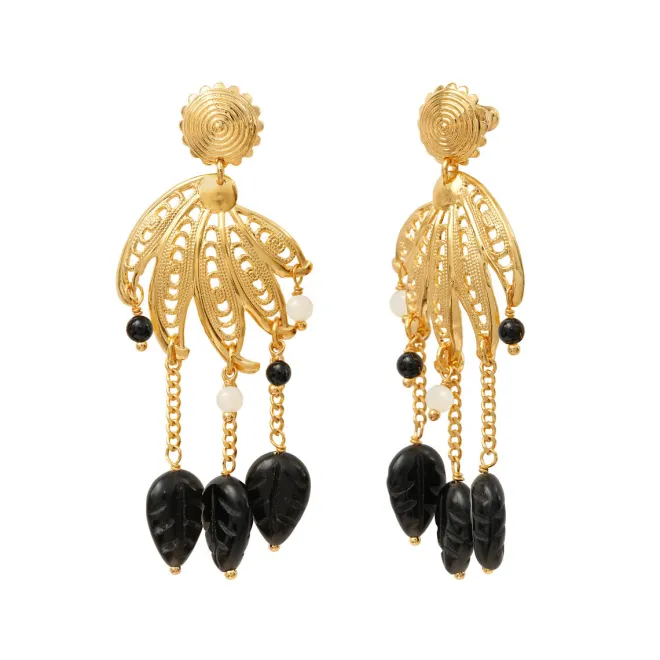 Arizona Dream pierced stud earrings - black