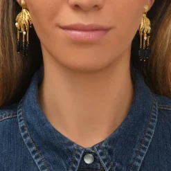 Arizona Dream pierced stud earrings - black