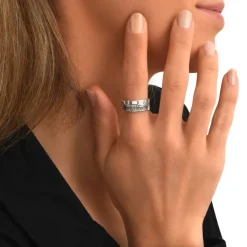 Ashanti adjustable ring – silver