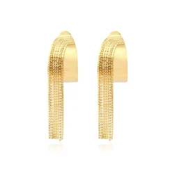 Ashanti hoop clip-on earrings – gold