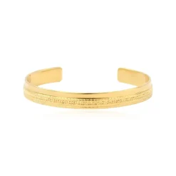 Ashanti medium adjustable bangle bracelet – gold