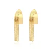 Ashanti pierced stud earrings – gold