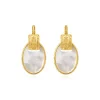 Ashanti sleeper earrings – white