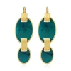 Ashanti sleeper earrings – green