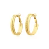 Ashanti thin hoop earrings – gold-plated