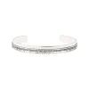 Ashanti Wide Adjustable Bangle Bracelet – Silver