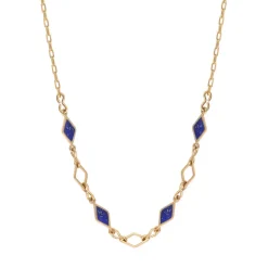 Atria adjustable chain necklace - blue