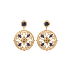 Atria clip-on earrings - blue