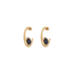 Atria hoop earrings - blue