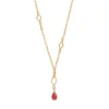 Atria pendant necklace - red