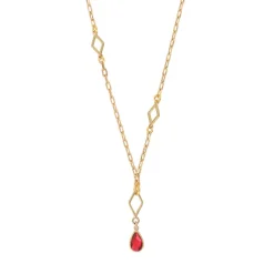 Atria pendant necklace - red