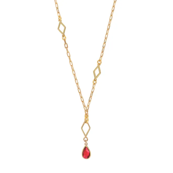 Atria pendant necklace - red