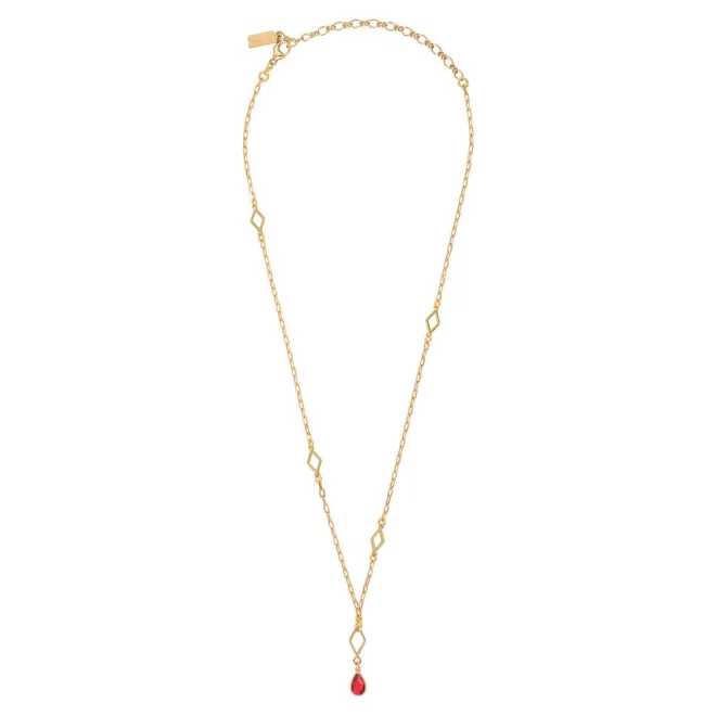 Atria pendant necklace - red