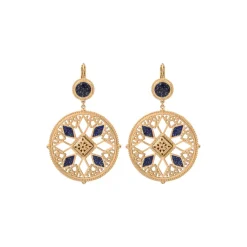 Atria sleeper earrings - blue
