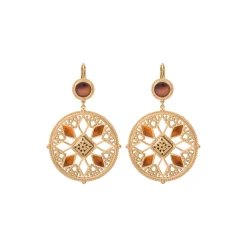 Atria sleeper earrings - tortoiseshell