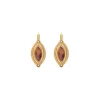 Atria thin sleeper earrings - tortoiseshell