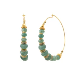 Avola maxi hoop earrings - blue