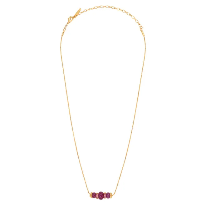Avola pendant necklace - purple