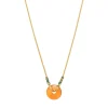 Babylon Adjustable Pendant Necklace - Orange