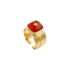 Babylon Adjustable Ring - Orange