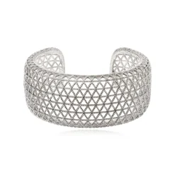 Betty cuff bracelet - silver