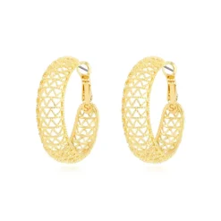 Betty hoop earrings - gold