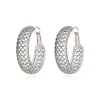 Betty hoop earrings - silver