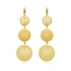 Betty long sleeper earrings - gold